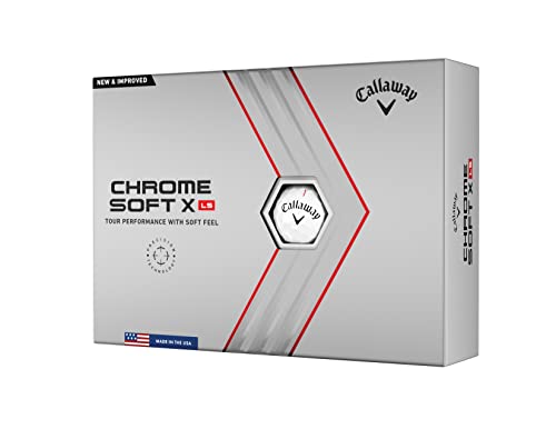 2022 Callaway Chrome Soft X LS Golf Balls, White