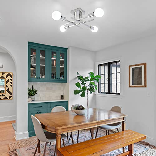 Nickel Industrial Farmhouse Ceiling Light Chandelier VIP Shopping