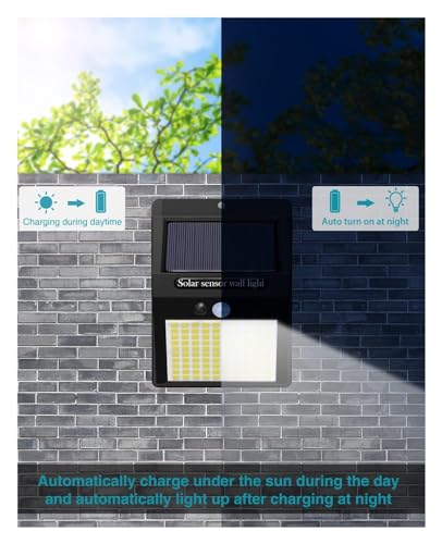 Outdoor Solar Security Lights, 10 Pack, 3 Modes