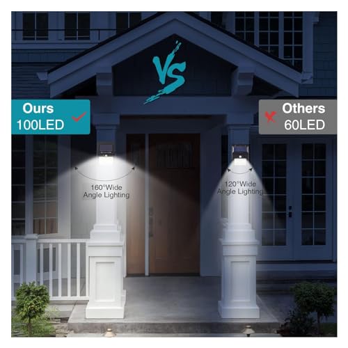 Outdoor Solar Security Lights, 10 Pack, 3 Modes