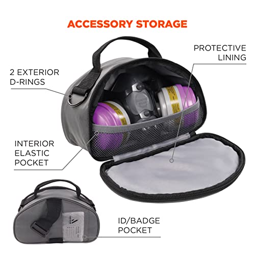 Ergodyne Arsenal 5187 Half Face Respirator Bag, Gray