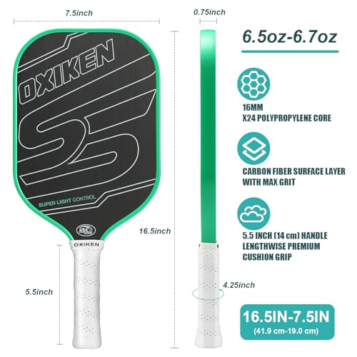 OXIKEN 16 mm Pickleball Paddles - USAPA Approved VIP Shopping