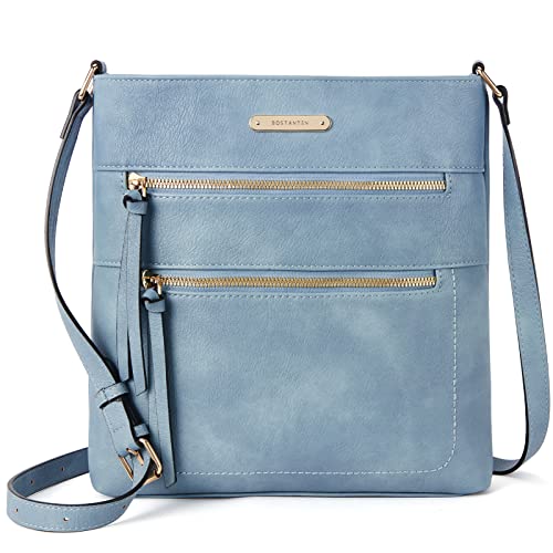 BOSTANTEN Blue Leather Crossbody Designer Purse VIP Shopping
