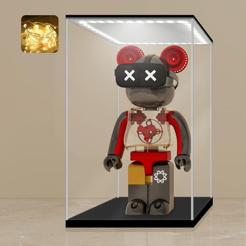 LANSCOERY Lighted Acrylic Display Case for VIP Collectibles