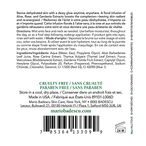 Mario Badescu Facial Spray with Aloe, Herbs, Rosewater