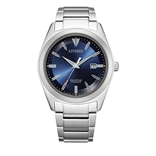 Citizen Mens Eco-Drive Watch 42mm Gray Blue Dial