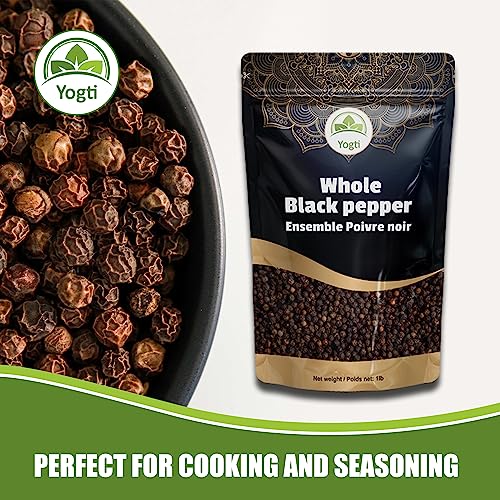 Yogti Canadian Black Peppercorn - Culinary Essential, 1 LB