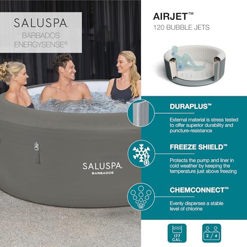 SaluSpa Barbados AirJet Inflatable Hot Tub for VIPs
