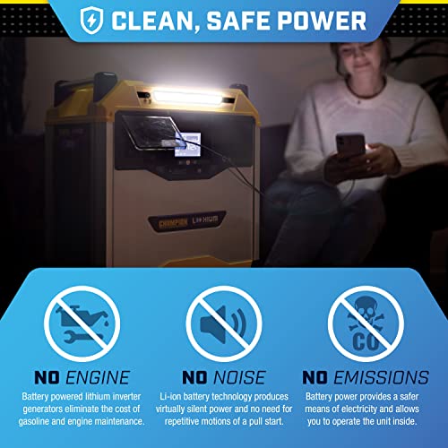 Champion Power Station Lithium-Ion Battery Solar Generator