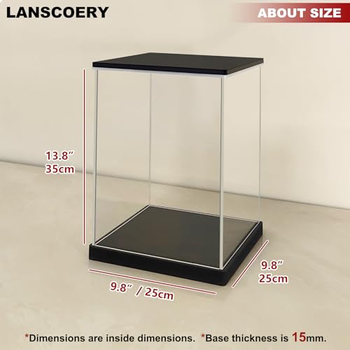 LANSCOERY Lighted Acrylic Display Case for VIP Collectibles