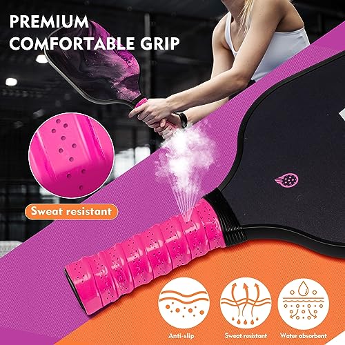 ENJOYFLY Pickleball Paddles Set | Lightweight Carbon Fiber