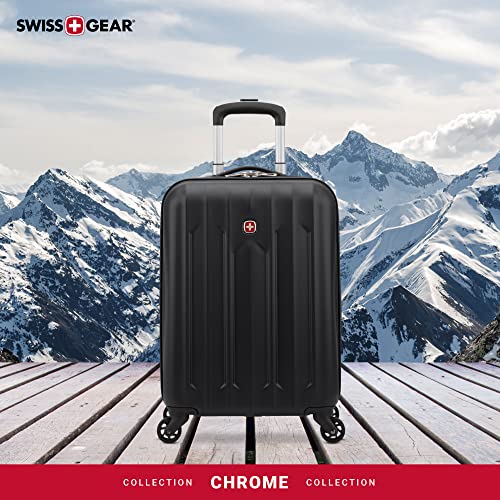 SwissGear Chrome Small Hardside Spinner Carry-on - Black