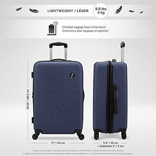 Atlantic Tribute II Large Checked Luggage - Blue (AL32778039)