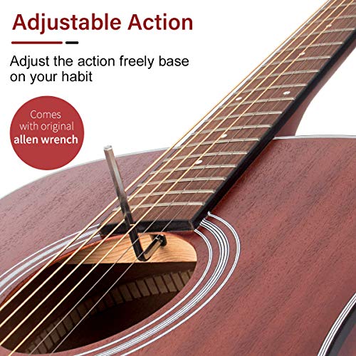 Kmise Acoustic Guitar Starter Kit with VIP Accessories
