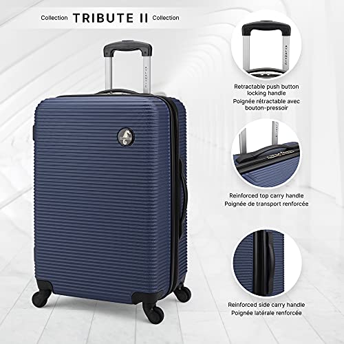 Atlantic Tribute II Large Checked Luggage - Blue (AL32778039)