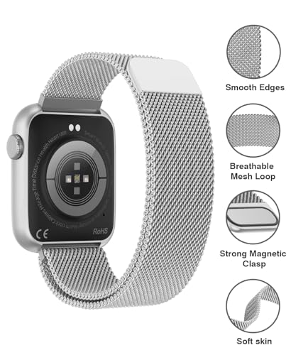 EarlySincere Smart Watch for Men Women, Full Touch Fitness Tracker