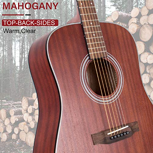 Kmise Acoustic Guitar Starter Kit with VIP Accessories