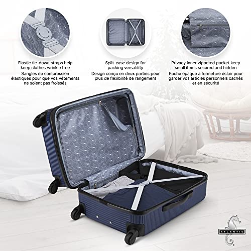 Atlantic Tribute II Large Checked Luggage - Blue (AL32778039)