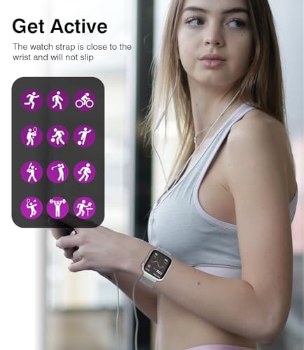 EarlySincere Smart Watch for Men Women, Full Touch Fitness Tracker