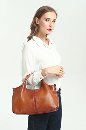 Iswee Sorrel Leather Tote Bag for VIP Shopping