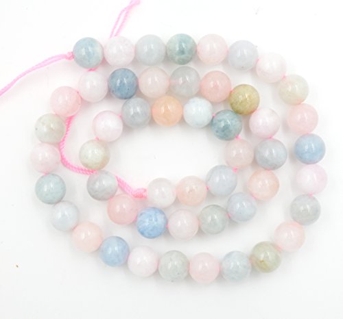 Malahill Morganite Beads, 8mm, 5 Strands Per Bag