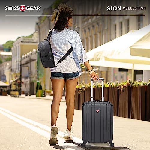 SwissGear Sion 19-inch Hardside Carry-On Luggage Suitcase