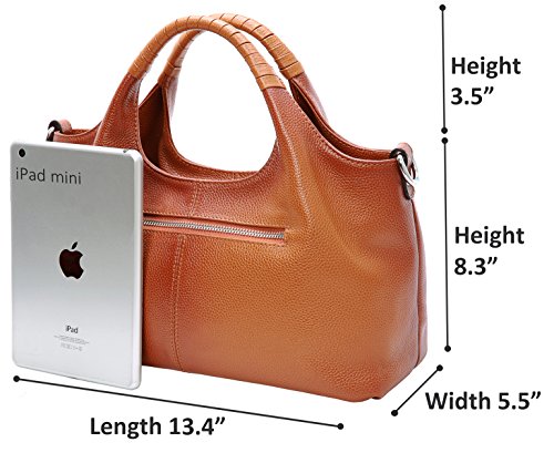 Iswee Sorrel Leather Tote Bag for VIP Shopping