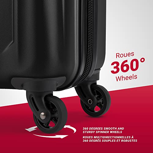 SwissGear Chrome Small Hardside Spinner Carry-on - Black