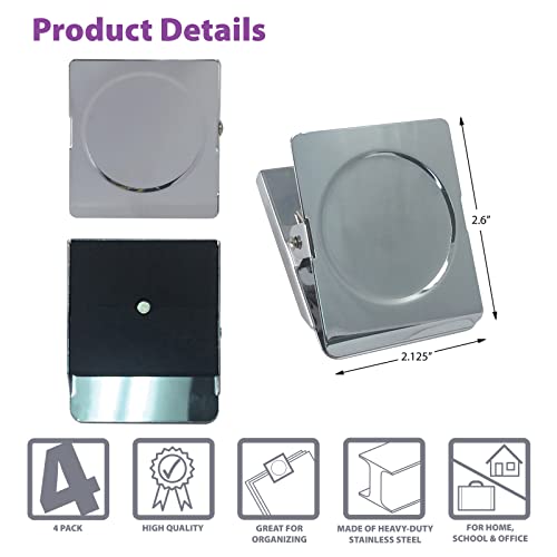 VIP Magnetic Metal Clips 4 Pack Heavy Duty