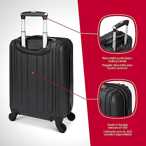 SwissGear Sion 19-inch Hardside Carry-On Luggage Suitcase