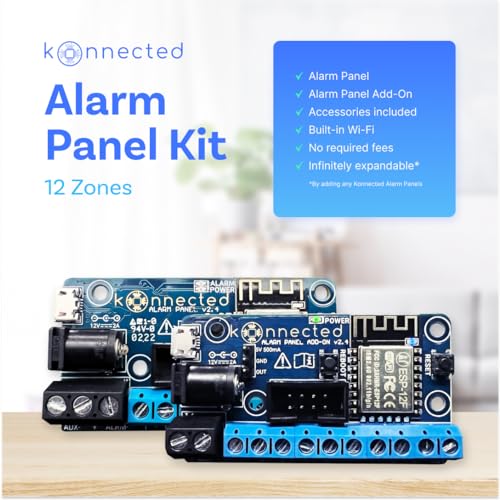 12-Zone Wired Alarm Panel Kit - Smart Home Integration