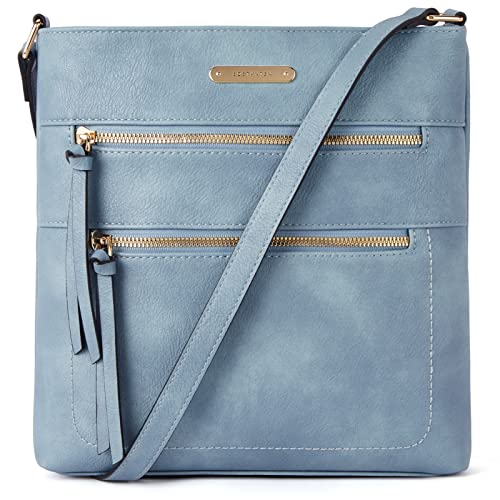 BOSTANTEN Blue Leather Crossbody Designer Purse VIP Shopping