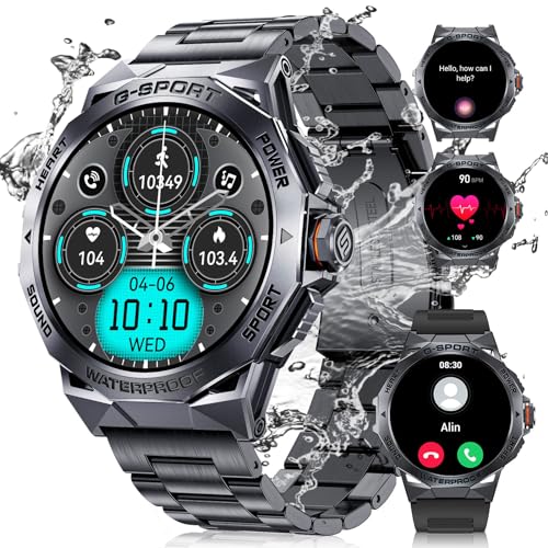FEELNEVER Men's Smart Watch with Bluetooth Voice Call