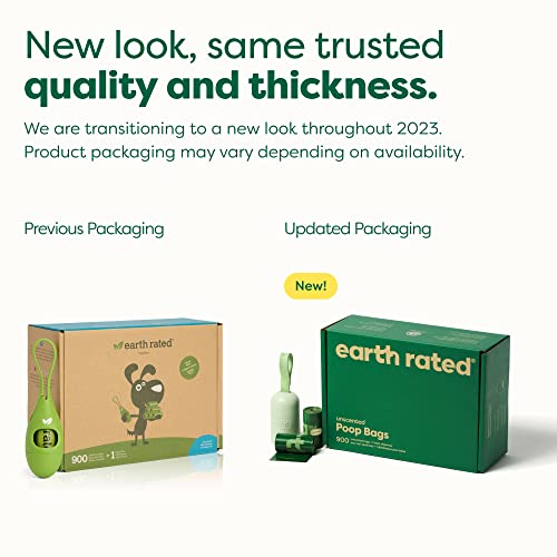 Earth Rated Dog Poop Bag Holder with 900 Bags