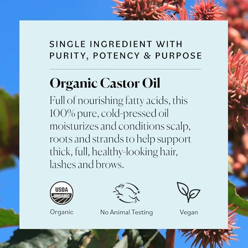 Sky Organics Castor Oil for Hair, Lashes & Brows