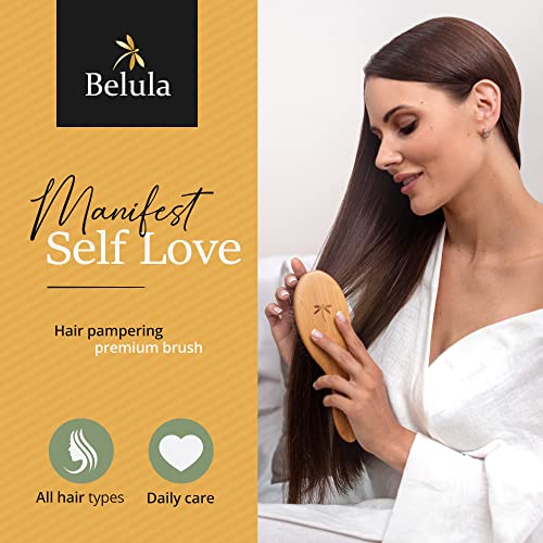 Belula Boar Bristle Hair Brush for Long Hair