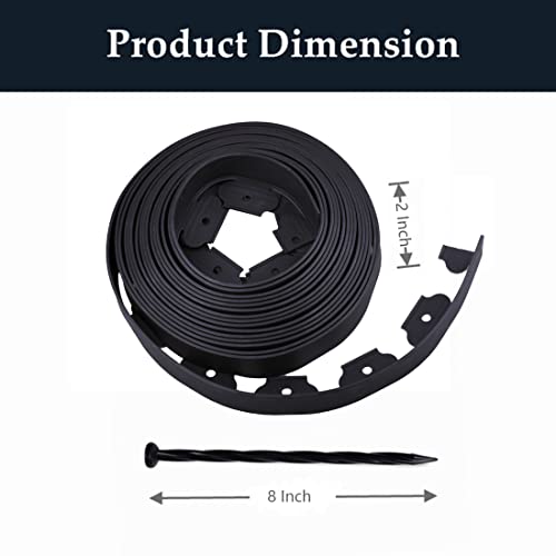 WOWCASE No-Dig Landscape Edging Kit with Bonus Spikes