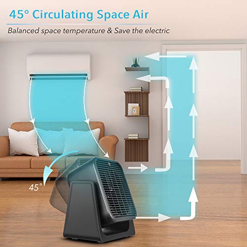 Personal Space Heater & Cooler Combo for Office and Home