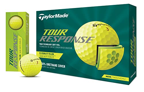 TaylorMade 2022 VIP Tour Response Yellow Golf Balls