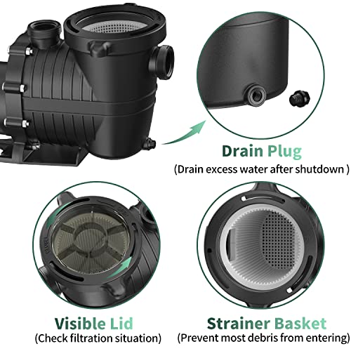 VIP Pool Pump for In/Above Ground Pools