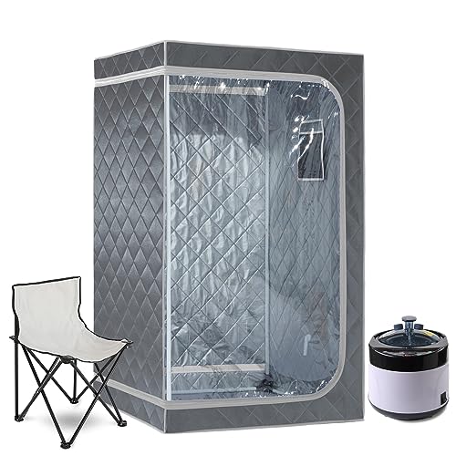 VIP Portable Steam Sauna Spa Kit, 4L 1500W, Gray