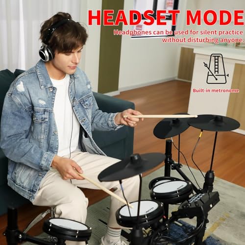 VIP Electric Drum Set for Kids, 195 Sounds