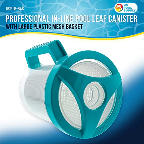 Professional In-line Pool Leaf Canister for VIP Shoppers