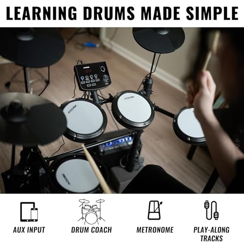 VIP Electric Drum Set for Kids, 195 Sounds