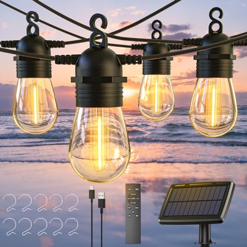 VIP Solar String Lights with Remote Control, Waterproof