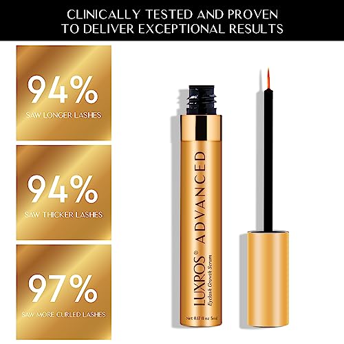 LUXROS Eyelash Enhancer Serum for Longer Healthier Lashes