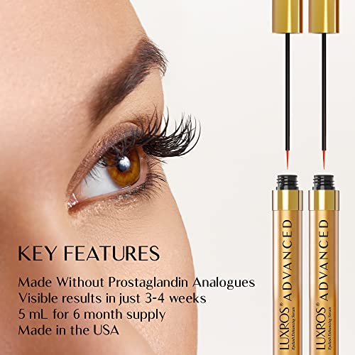 LUXROS Eyelash Enhancer Serum for Longer Healthier Lashes