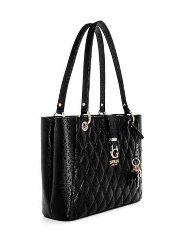 GUESS Women's Adi Small Tote, Black, VIP Shopping