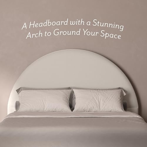 DG Casa Queen Boucle Upholstered Bed Frame, Modern Design