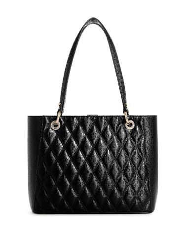 GUESS Women's Adi Small Tote, Black, VIP Shopping